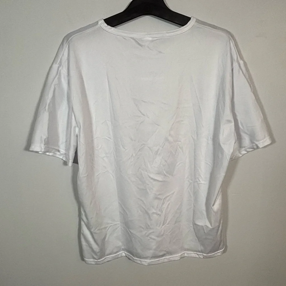 Paris Graphic Tee La Ville Lumière France White Short Sleeve Shirt L - Picture 4 of 8